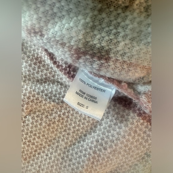 NWT Jason Maxwell Plaid Multicolor Fuzzy Zip Up Jacket Size Small - Picture 6 of 10